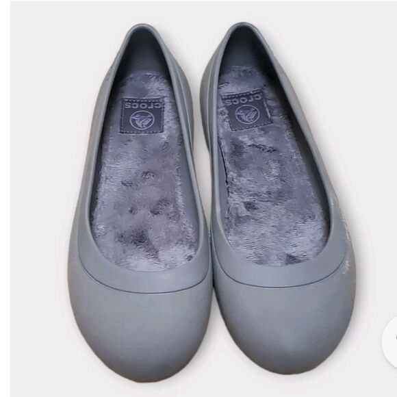 CROC MAMMOTH SLIP ON FAUX FUR LINED BALLET FLAT - Picture 1 of 16
